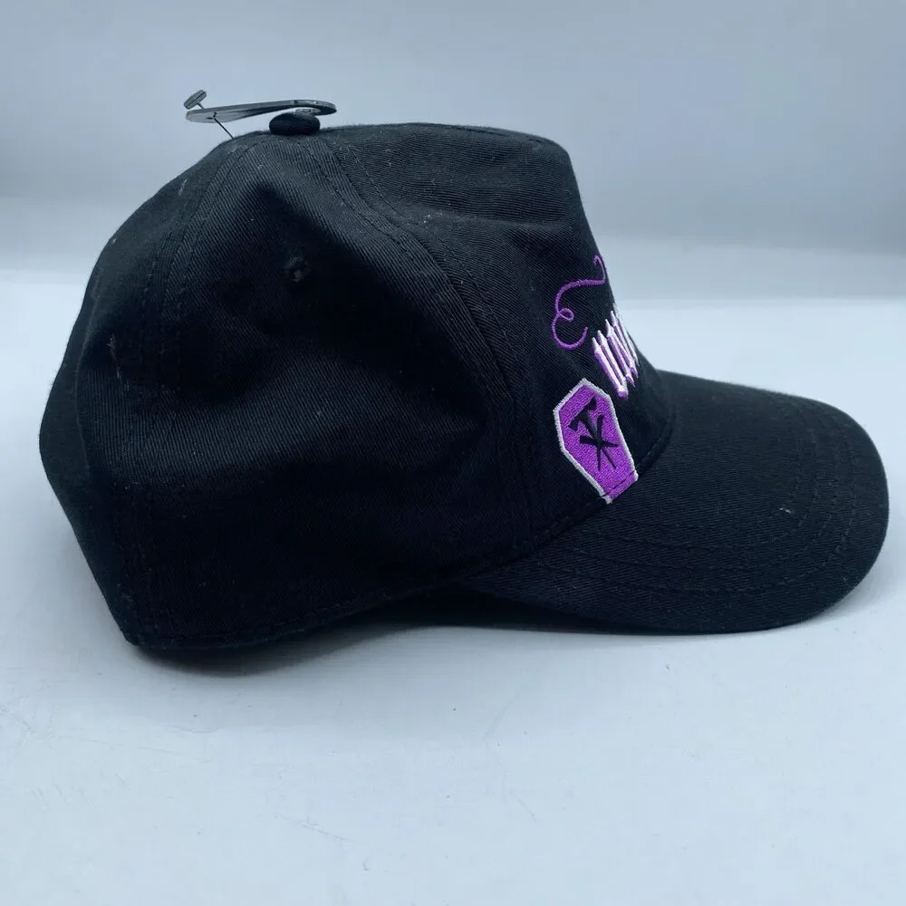 WWE Undertaker Hat Snapback Adult OSFA Black Purple Twill WWF Wrestling NWT